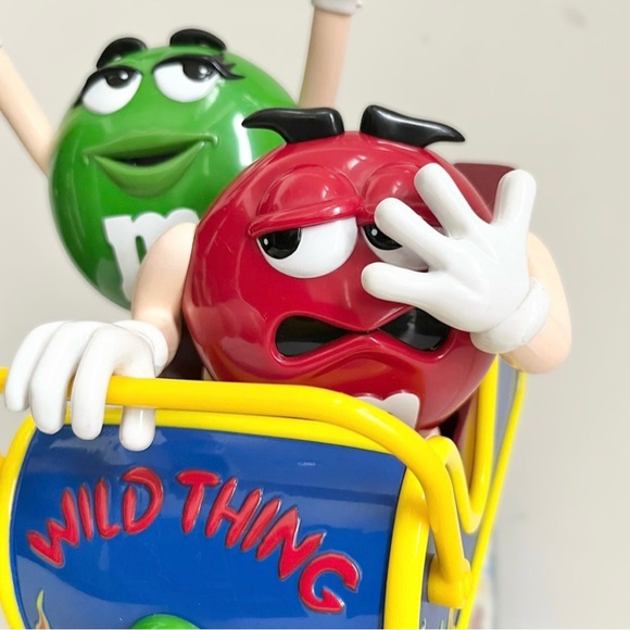 Mars M&M’s Wild Thing Roller Coaster Red Green Candy Dispenser - Picture 8 of 12